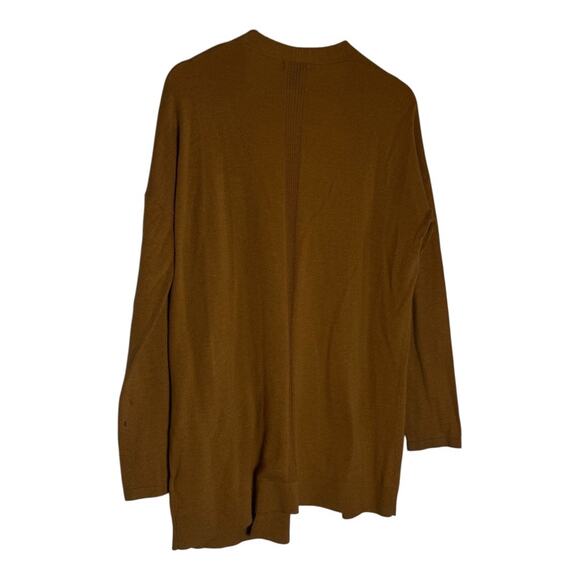 Womens Gap Mustard Long Duster Cardigan Sweater Large - Picture 2 of 8